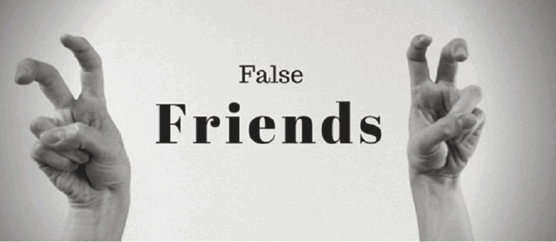 FALSOS COGNATOS ou FALSE FRIENDS - lista com os mais comuns em